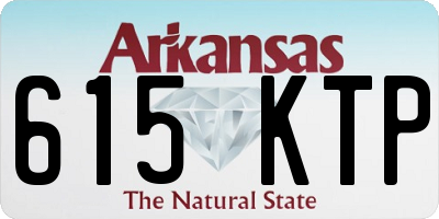 AR license plate 615KTP