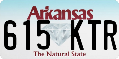 AR license plate 615KTR