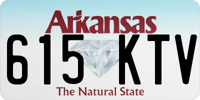 AR license plate 615KTV