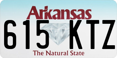 AR license plate 615KTZ
