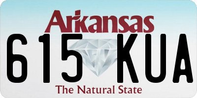 AR license plate 615KUA