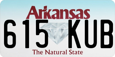 AR license plate 615KUB