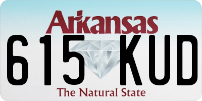 AR license plate 615KUD