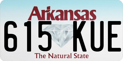 AR license plate 615KUE