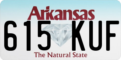AR license plate 615KUF