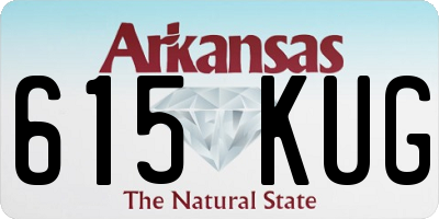 AR license plate 615KUG