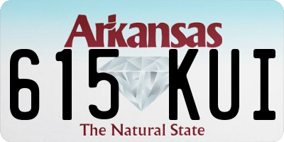 AR license plate 615KUI