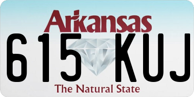 AR license plate 615KUJ