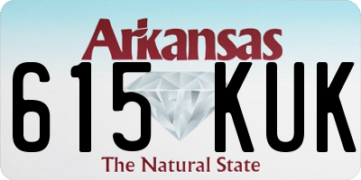 AR license plate 615KUK