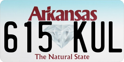 AR license plate 615KUL