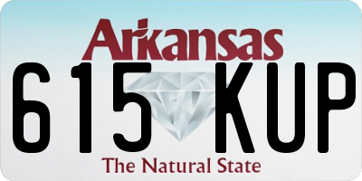 AR license plate 615KUP