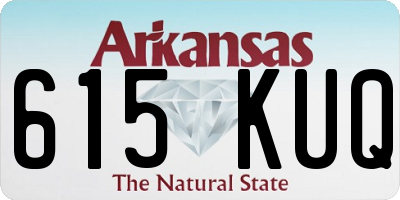 AR license plate 615KUQ