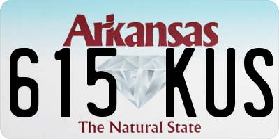 AR license plate 615KUS
