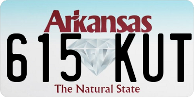 AR license plate 615KUT