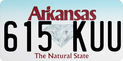 AR license plate 615KUU