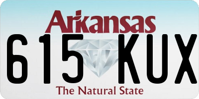 AR license plate 615KUX