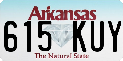 AR license plate 615KUY