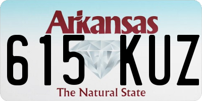 AR license plate 615KUZ
