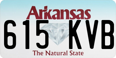 AR license plate 615KVB