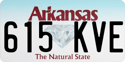AR license plate 615KVE