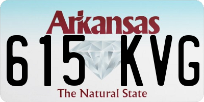 AR license plate 615KVG