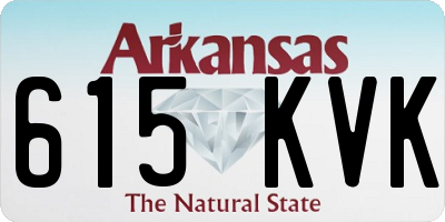 AR license plate 615KVK