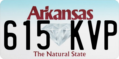 AR license plate 615KVP