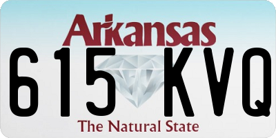 AR license plate 615KVQ