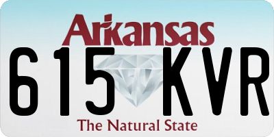 AR license plate 615KVR