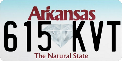 AR license plate 615KVT