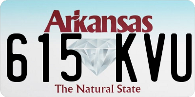 AR license plate 615KVU