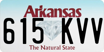AR license plate 615KVV
