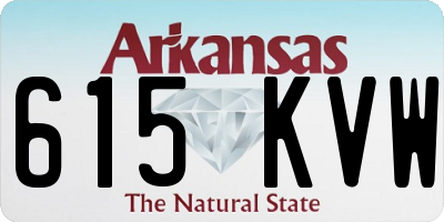 AR license plate 615KVW