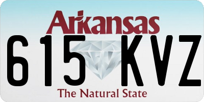 AR license plate 615KVZ
