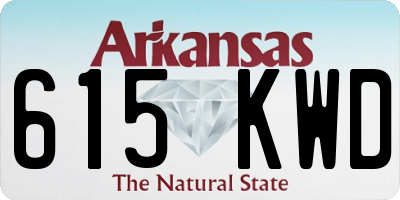 AR license plate 615KWD