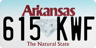 AR license plate 615KWF