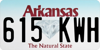 AR license plate 615KWH