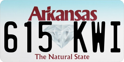 AR license plate 615KWI