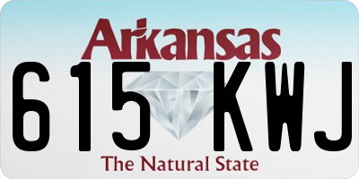 AR license plate 615KWJ