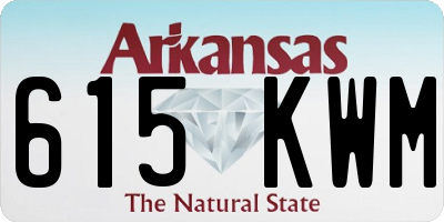 AR license plate 615KWM