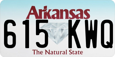 AR license plate 615KWQ