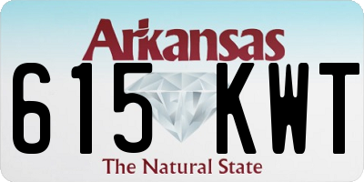 AR license plate 615KWT