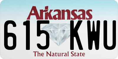 AR license plate 615KWU