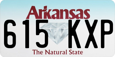 AR license plate 615KXP