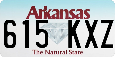 AR license plate 615KXZ