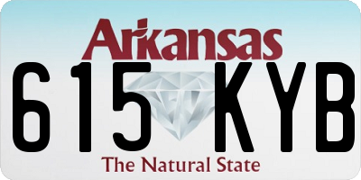 AR license plate 615KYB