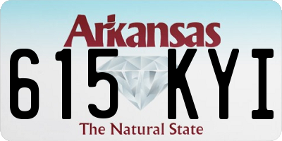AR license plate 615KYI