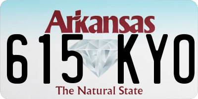 AR license plate 615KYO