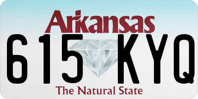 AR license plate 615KYQ