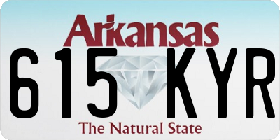 AR license plate 615KYR